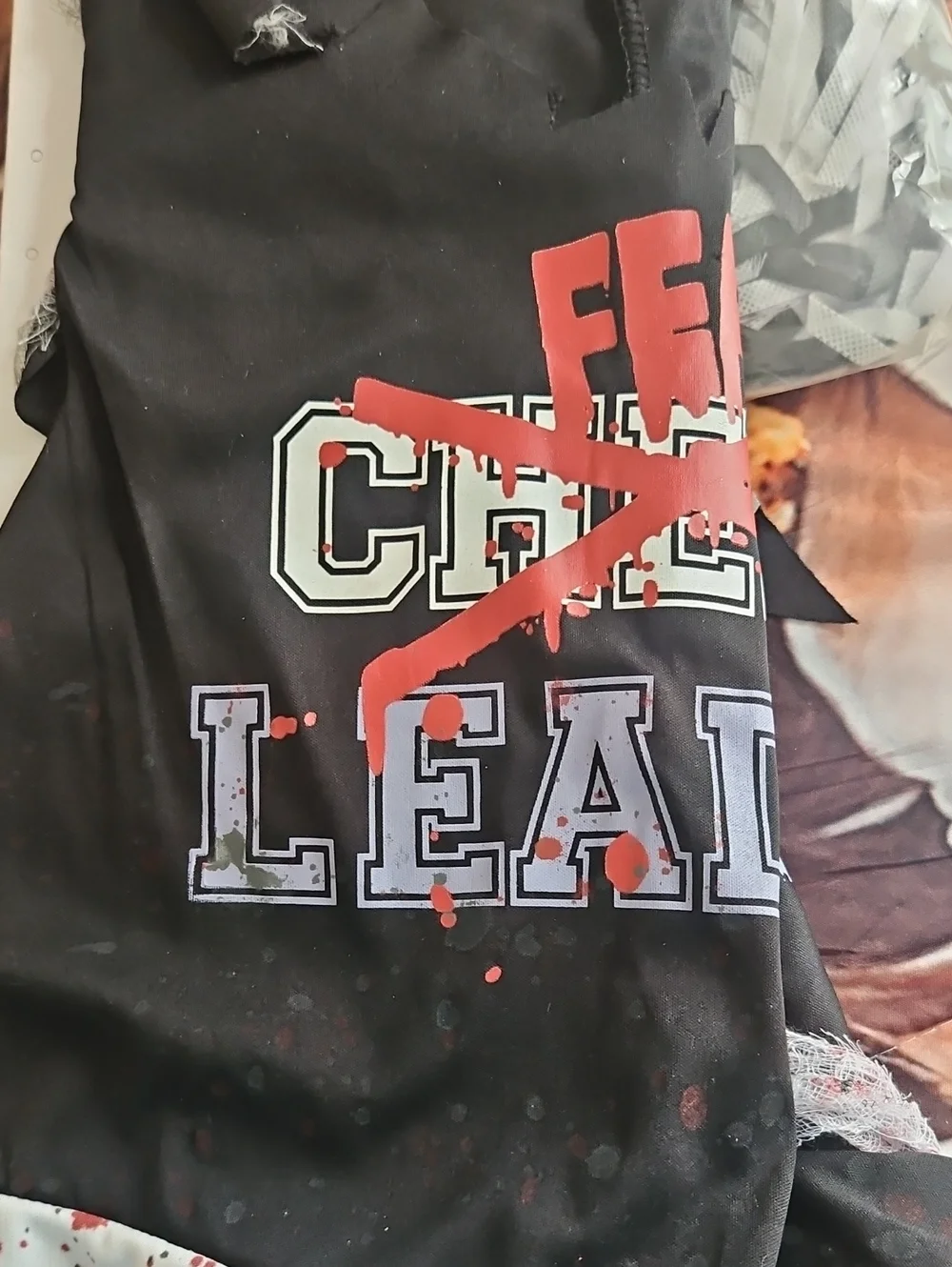 Zombie Fearleader Halloween Outfit Girls Or Boys Size 10/12